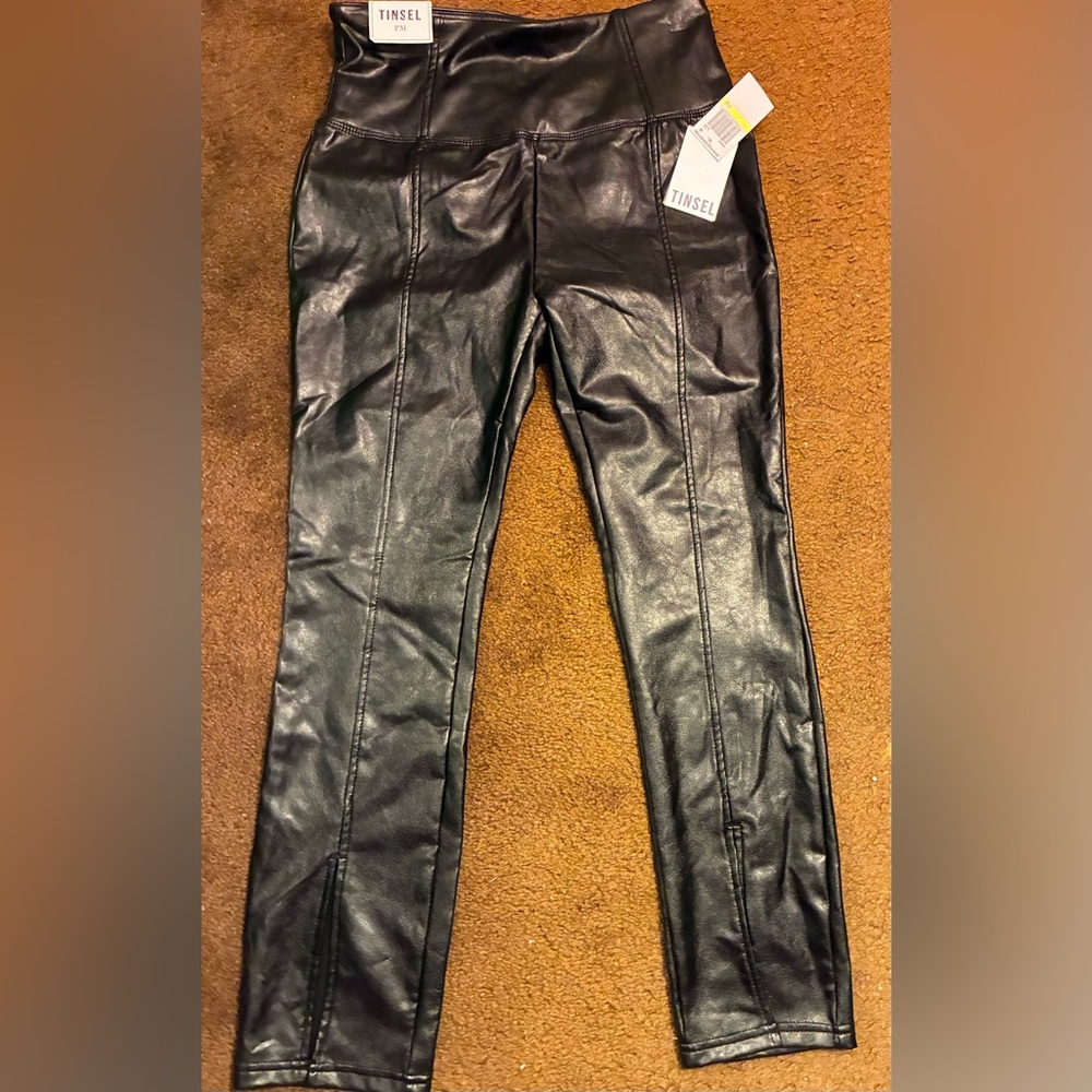 Tinsel Black Women's pleather pants.